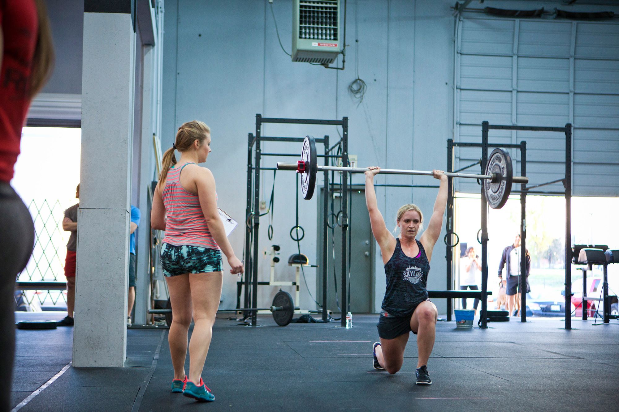 Yay! Overhead lunges!!!