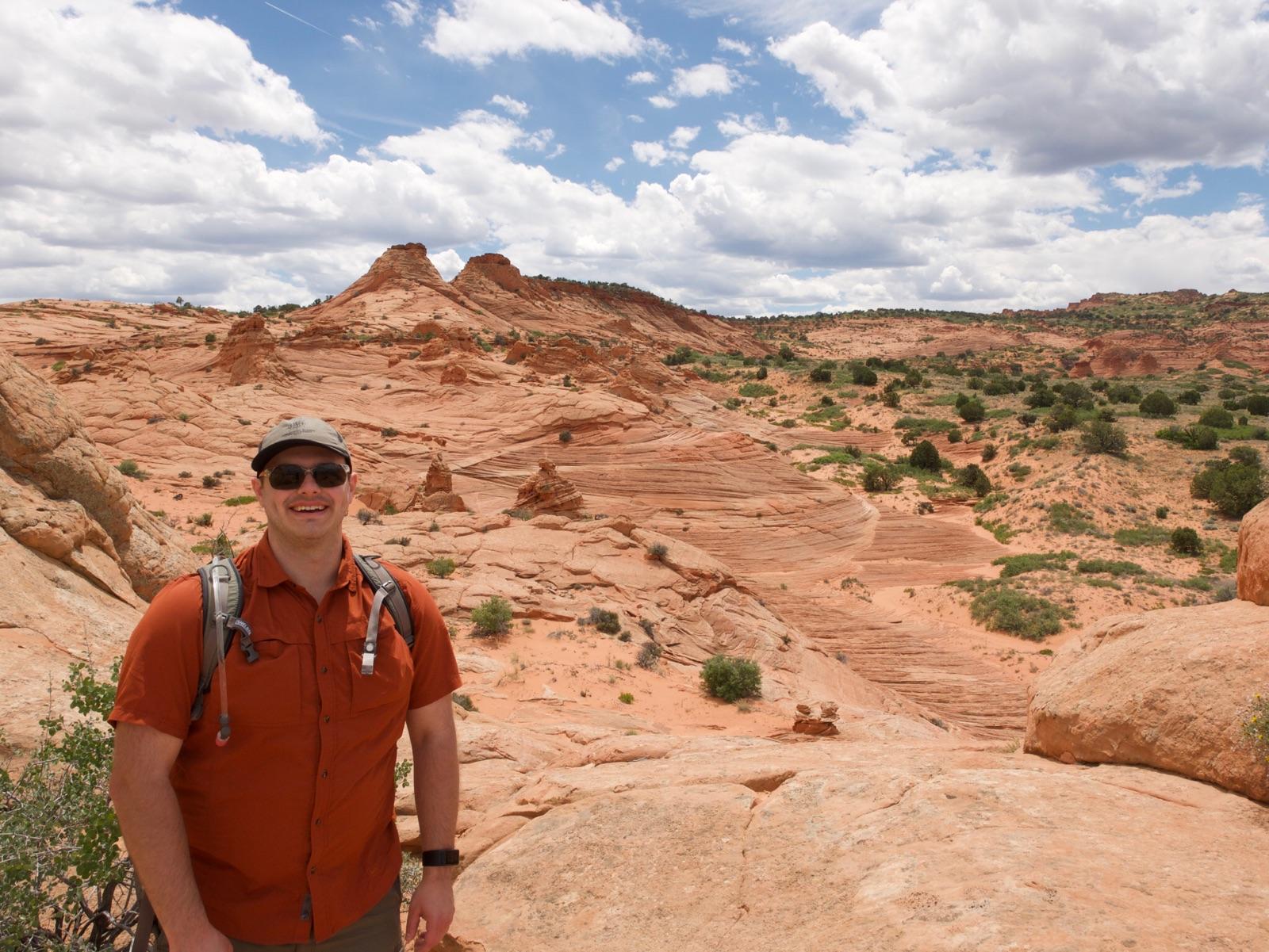 Daniel showing his fitness walking the Grand Canyon.