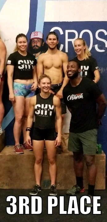 Congrats to "Unprotected Six" Skyline team this past Friday finishing the first week in 3rd place at Vintage CrossFit Summer Series.