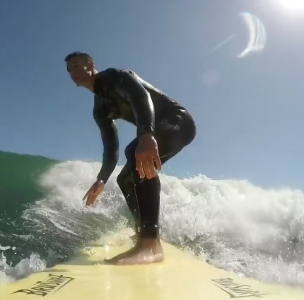 Daniel Orr Instagram Post: “If you’ve followed these Thursday posts in 2018 you’ve probably noticed a few themes. Growth, being thankful for new challenges, getting out of my comfort zones, but #1 being gratitude. I took an opportunity to book my first surf lesson while in the Ventura, CA area last month and I’m thankful I did. Wish I would have done it sooner, a lot of fun. I was enjoying my ride until Big Beefy Bob came up on me at the end and gave me a little bump 😂 (I was losing steam anyway). To quote my boy Philly B ( @philgiesen ) aka: The Idaho Surfer Extraordinaire, my #kook level was a milli. Yes they’re small 2-3 foot waves, I can’t control the tides or weather, but they were good for learning.”