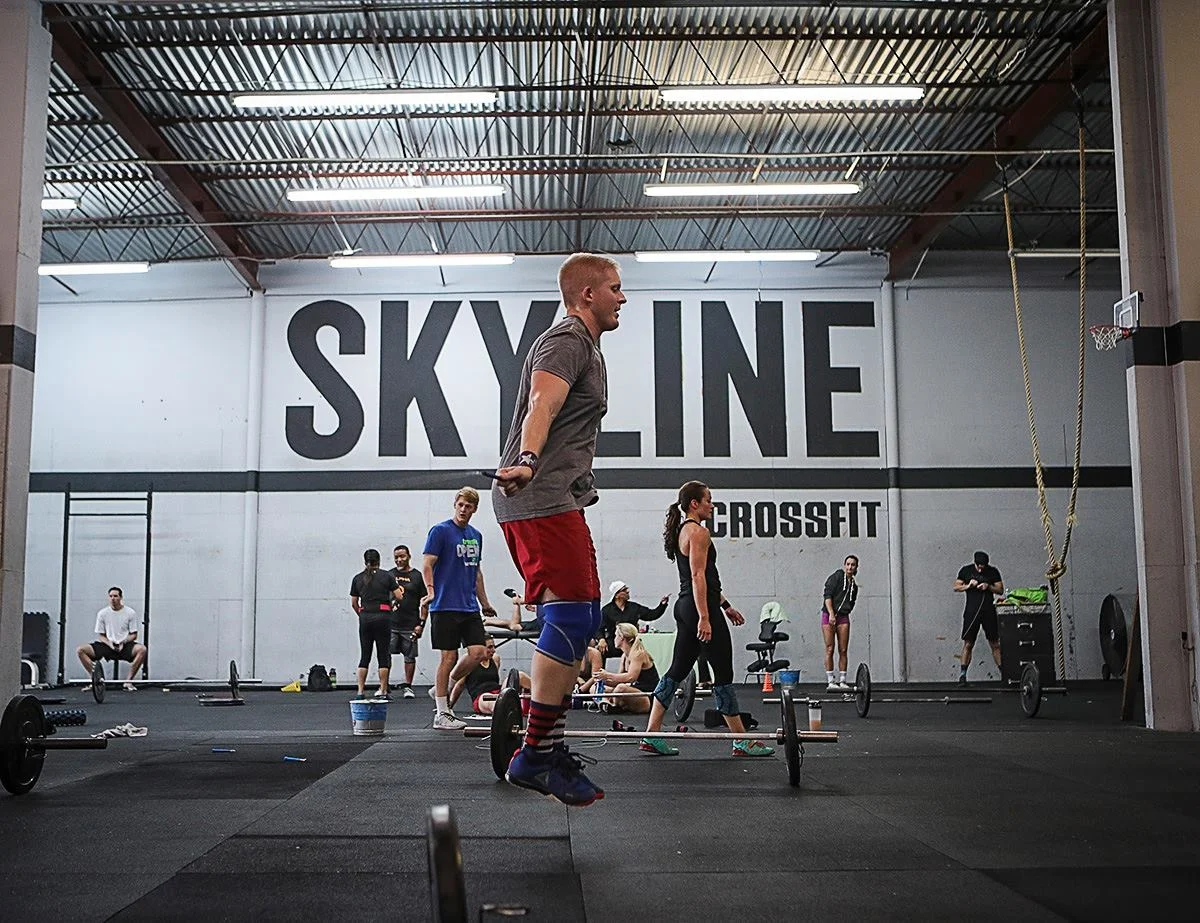 Greg Korslund levitating for time.