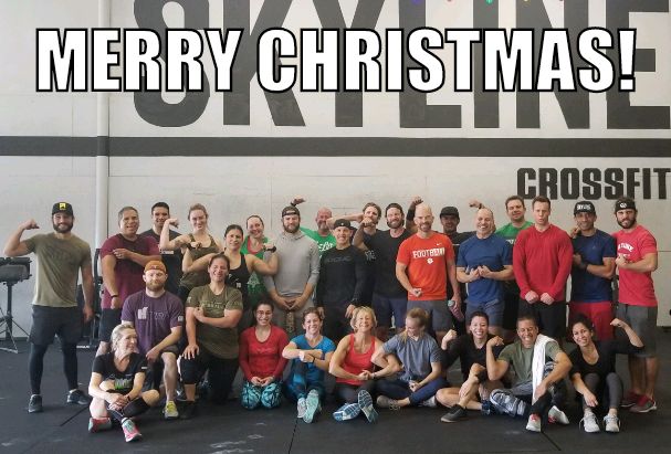 Our annual Christmas Eve 12 days of Christmas WOD was a success!