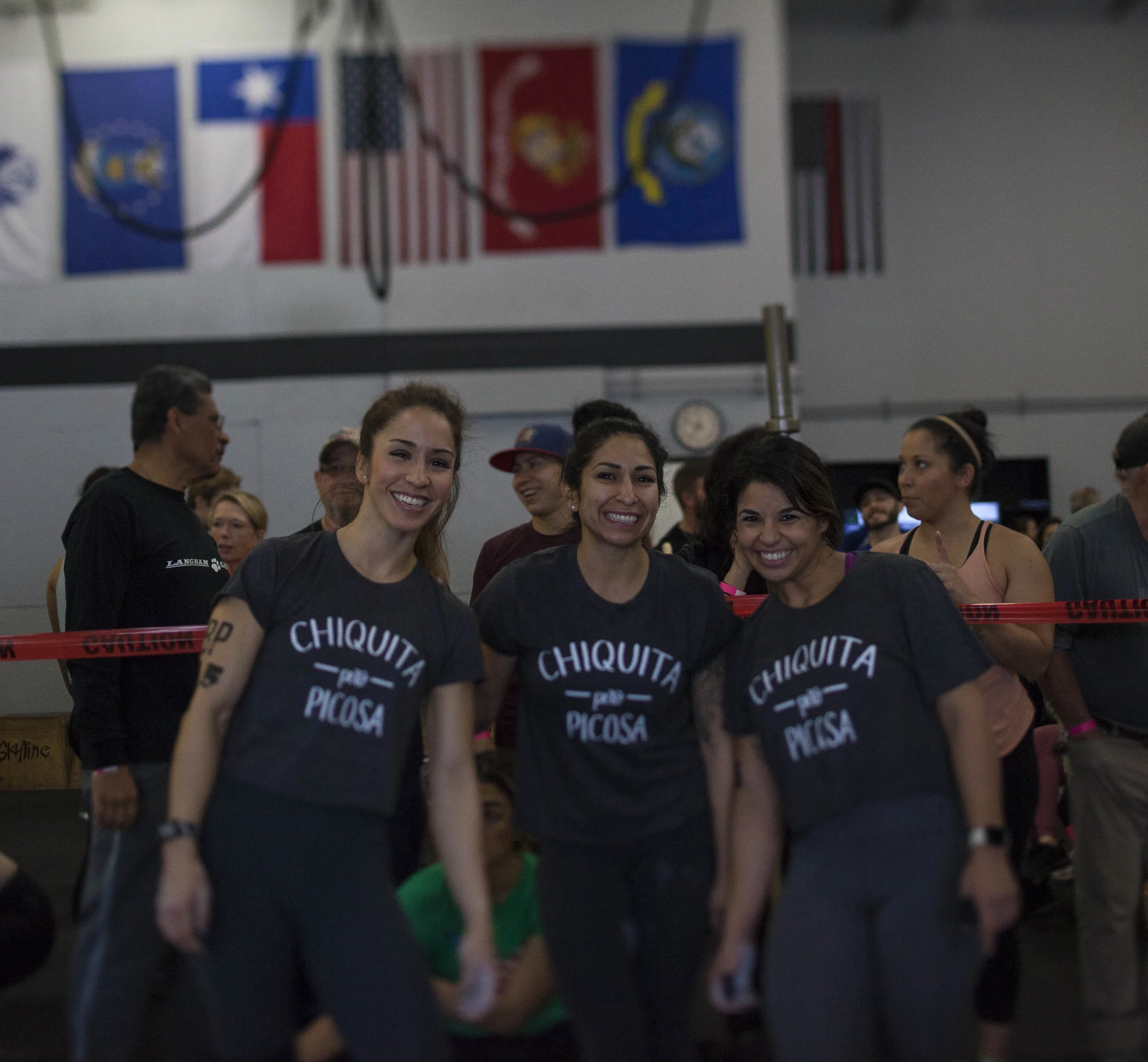 Bethany, Christina, and Crystal lined up and ready to go at our last Granite Games!