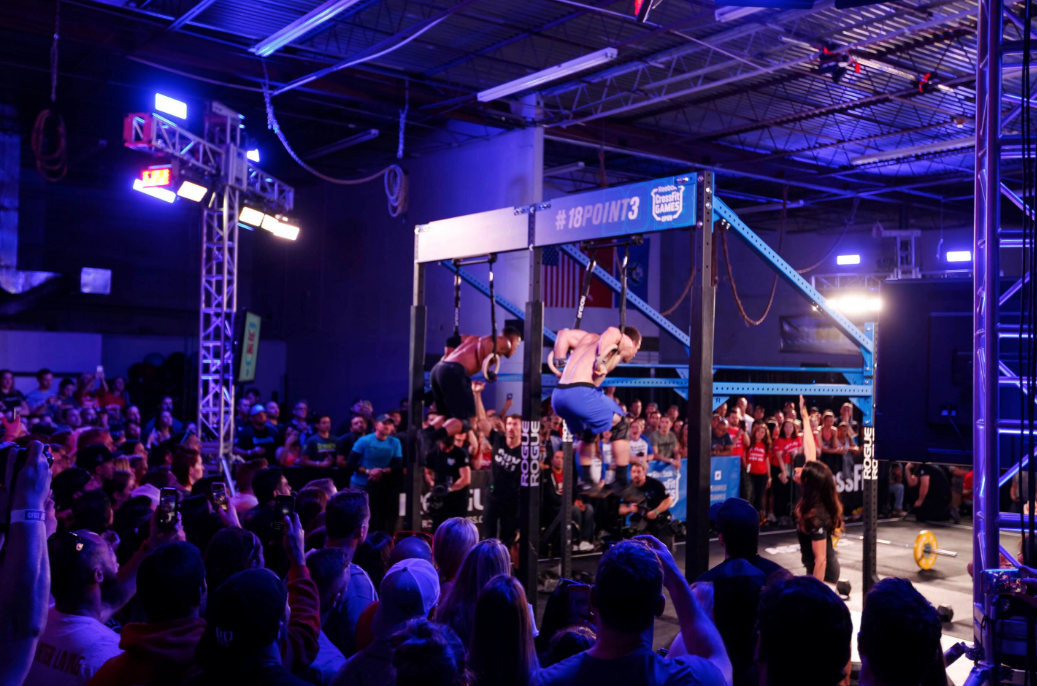 Kyle Kasperbauer and Neal Maddox going head to head during 18.3 . Maybe Muscle Ups for 19.4?