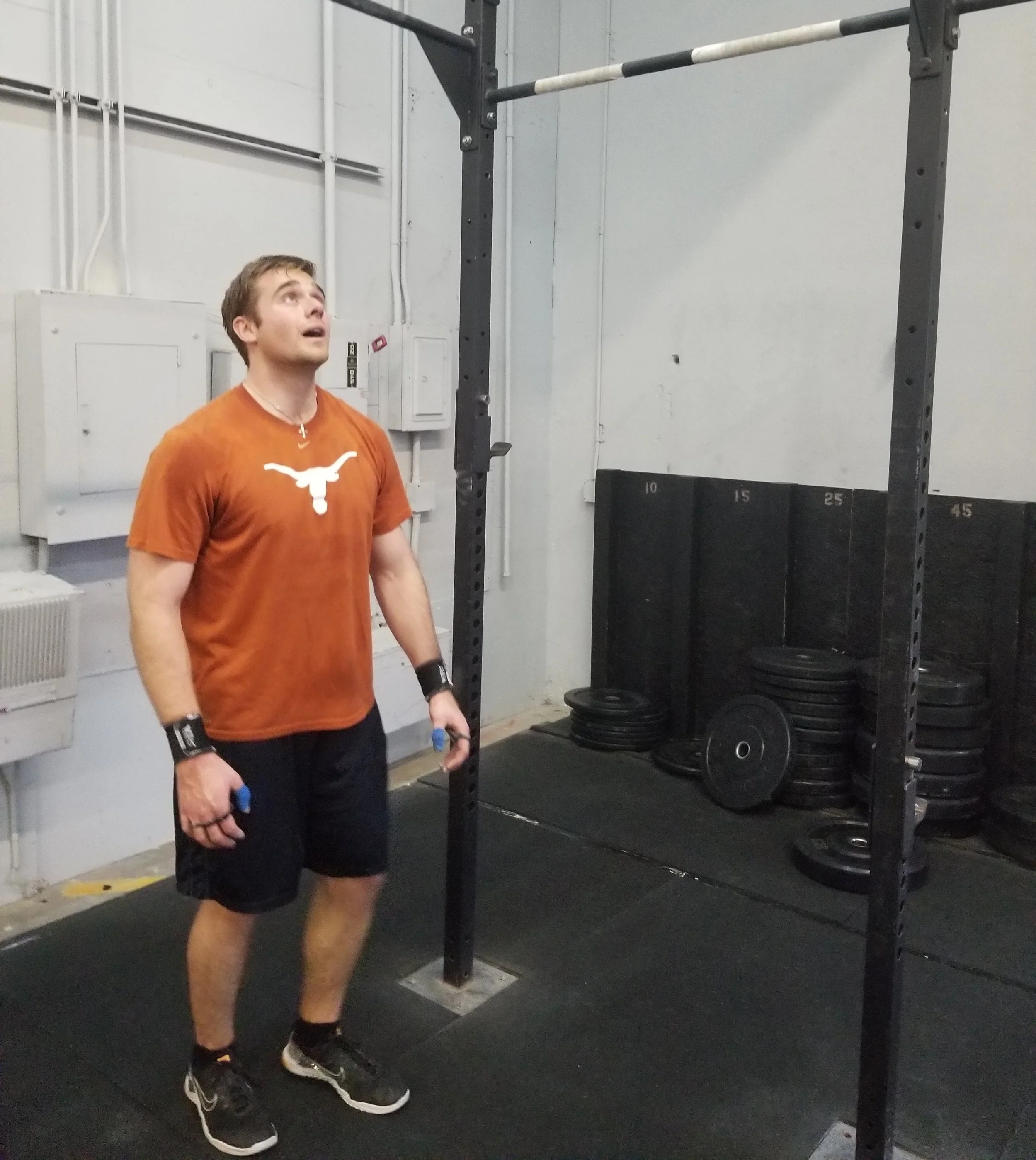 There is a time during a workout where everything in your body is screaming for you to stop. The fortitude of pushing forward during this time is the difference in progression and regression. Grant is showing us this fortitude trying for his first Bar Muscle Up during 19.4.