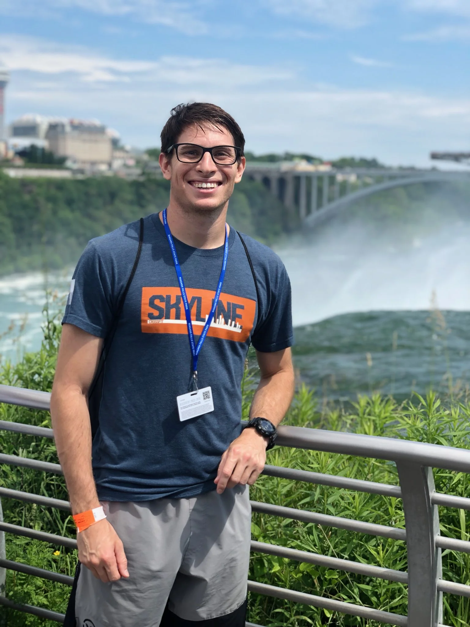 Vincent repping Skyline at Niagara Falls last month.