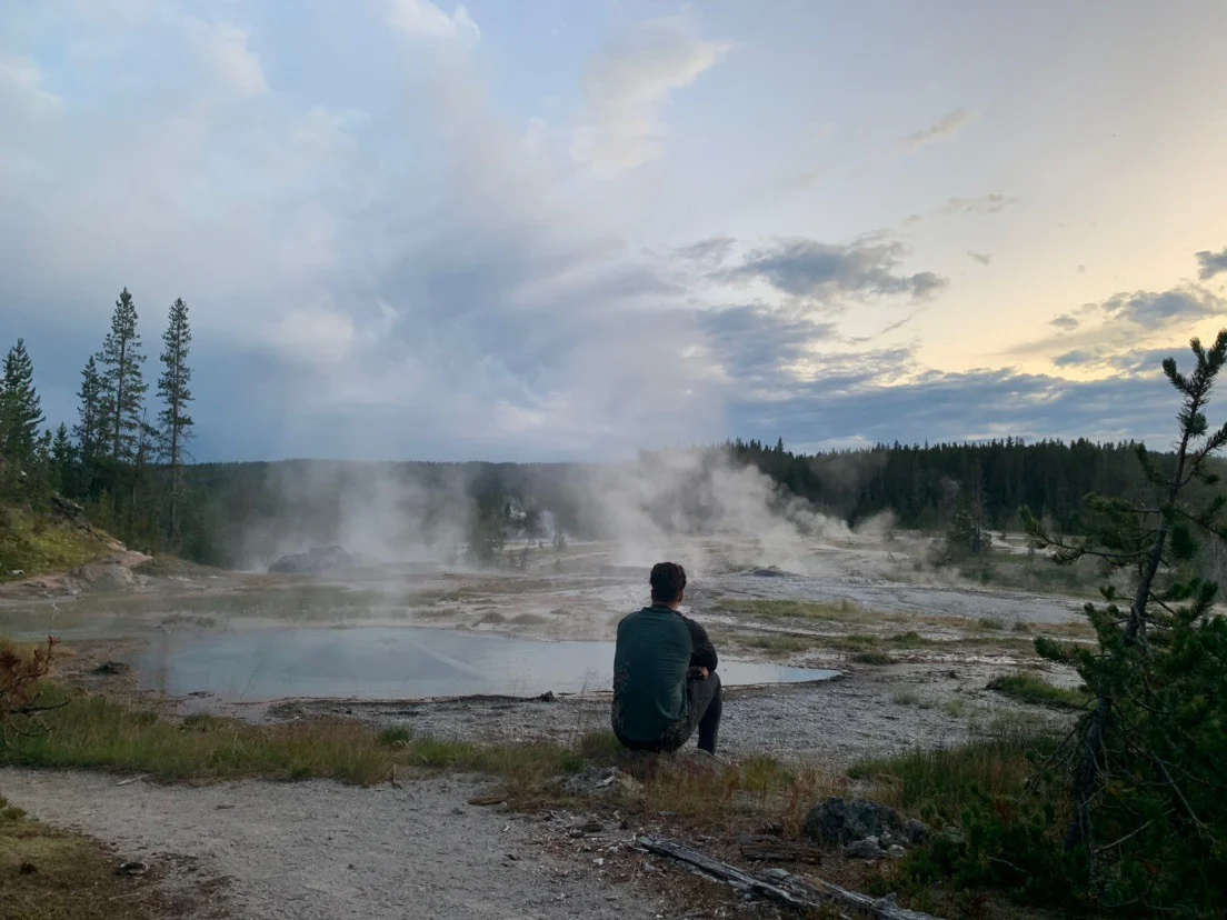 Russel and Nienke at Yellowstone Park