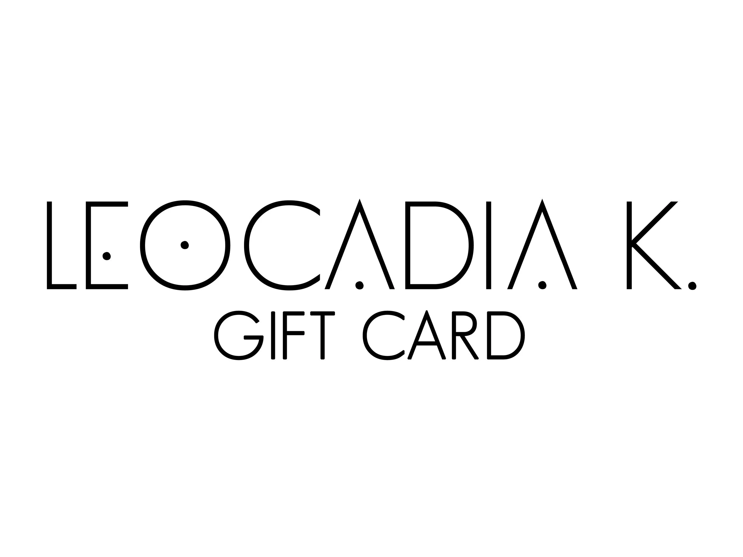 Leocadia K. gold raw brass minimal modern handmade jewelry gift card