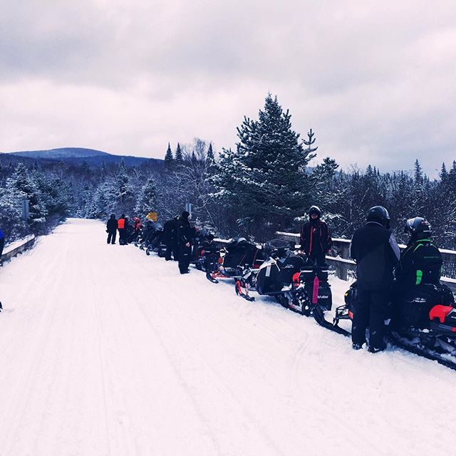 Ain't nothin much better than that #CanadianBush! | #DarksideAdvent2016 #snowmobile #snow #canadaswonderland #ohcanada #braaap #skidoo #motorfist #brp #klim #yamaha #polaris #slednecks #nature #iphoneonly #outdoor