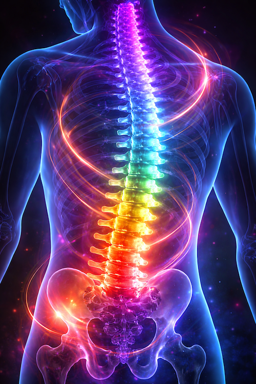 image of a spinal column in a human body