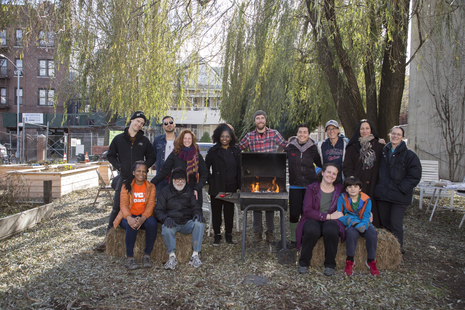 Winter Portrait at Maple Street Community Garden, Prospect-Lefferts Gardens, Brooklyn