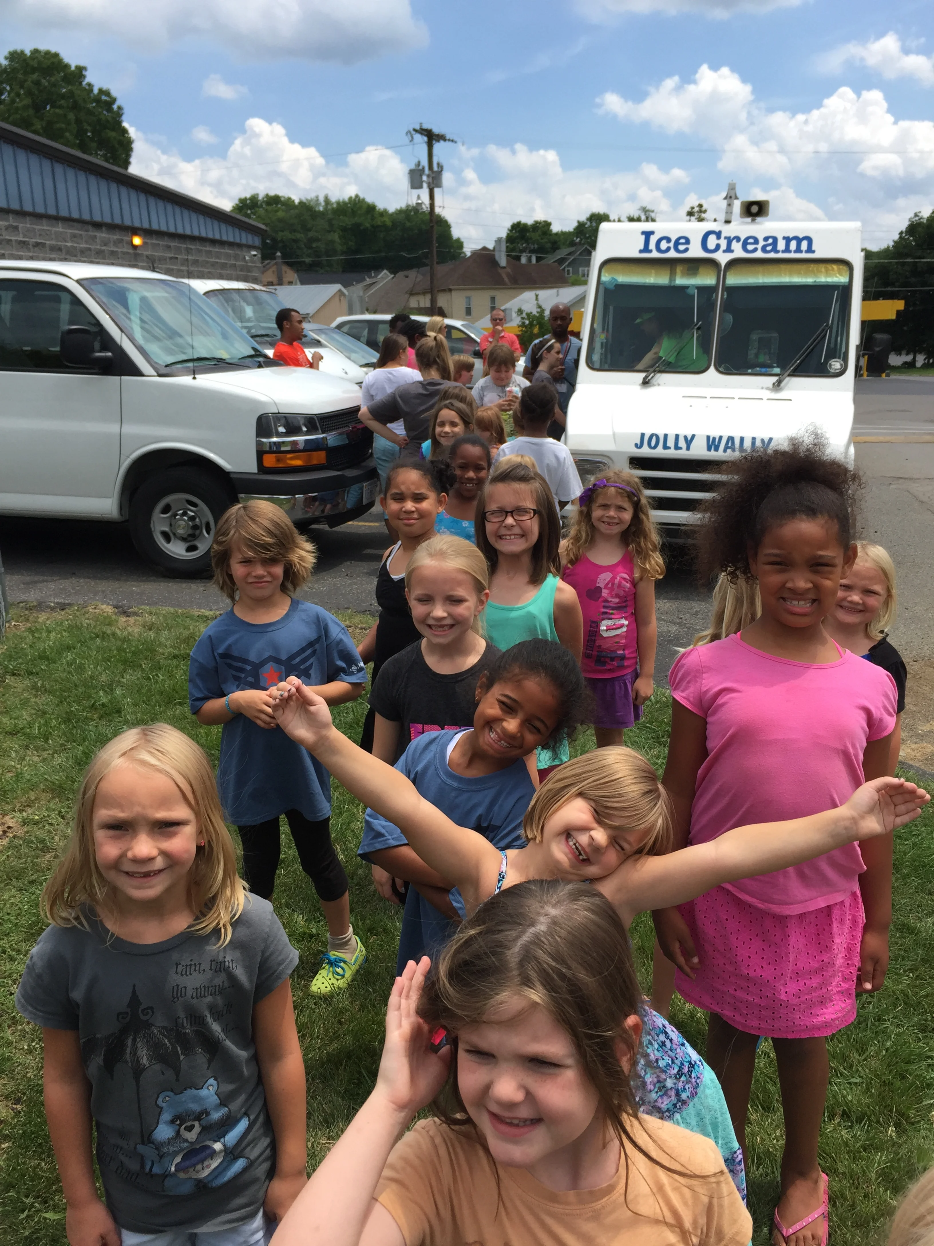 So excited about our ice cream party!