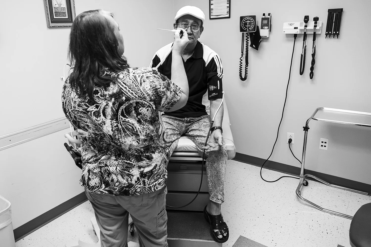 Abdel received blood work to determine his cardiac problems, which he still does not fully understand. The Ramirez' drive one hour to the closest doctor who speaks spanish, although her staff does not, which still leads to communication problems.