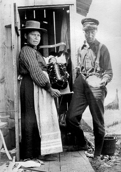 In May Bradgon’s diaries, she recorded her encounters with local Ojibway (above) as well as her trips to the range tower to pick up fresh milk. “The lighthouse man brings it down in the evening. We row up and get it out of the barrel and leave an empty pail.”