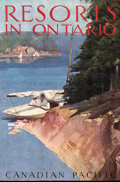  CPR employed gifted artists to produce elegantly designed brochures and posters enticing adventurous vacationers to romantically remote locations in Ontario. 