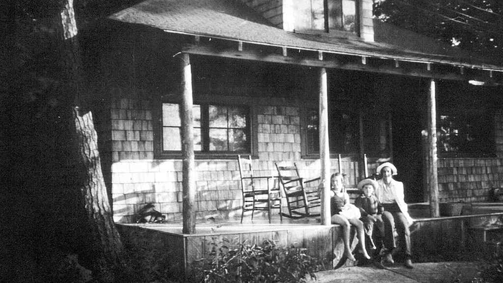  A main feature of summer vacations was lazing around on the front porch of a cottage, such as Oakwood. 