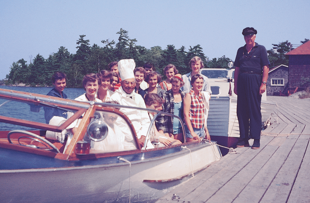  Staff in the 1950s departing for a picnic. 