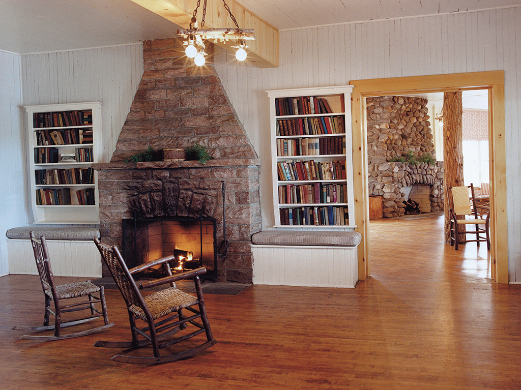 At the Ojibway’s office, islanders can exchange information on the bulletin board or pick up a romance or adventure story. Many of the old books still bear the stamp inside the cover: “The Ojibway, Pt. au Baril Hotel Co. Ltd., H. C. Davis, Mgr.”