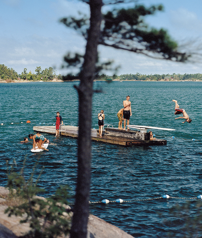 The Ojibway’s popular swimming lessons continue today.