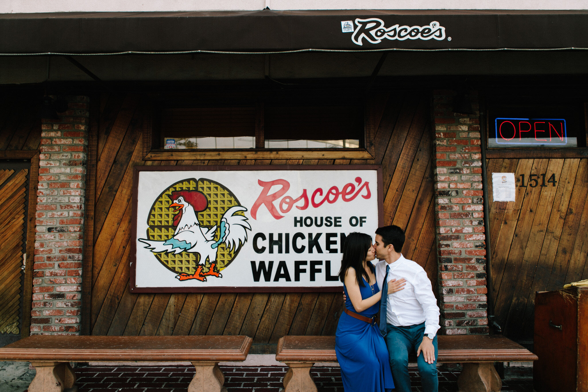 roscoes chicken and waffles engagement-100.jpg