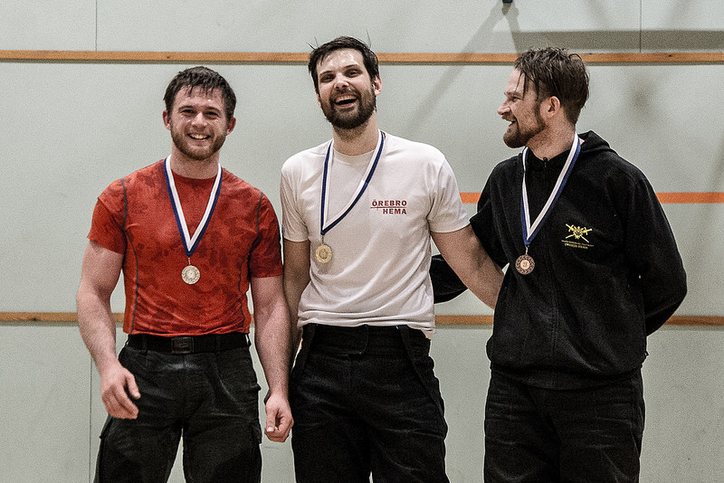 Voittajan on helppo hymyillä. Miesten palkintopalli vasemmalta oikealla: Ties Kool (NL), Carl Ryrberg (SWE), Thomas Nyzell (SWE)