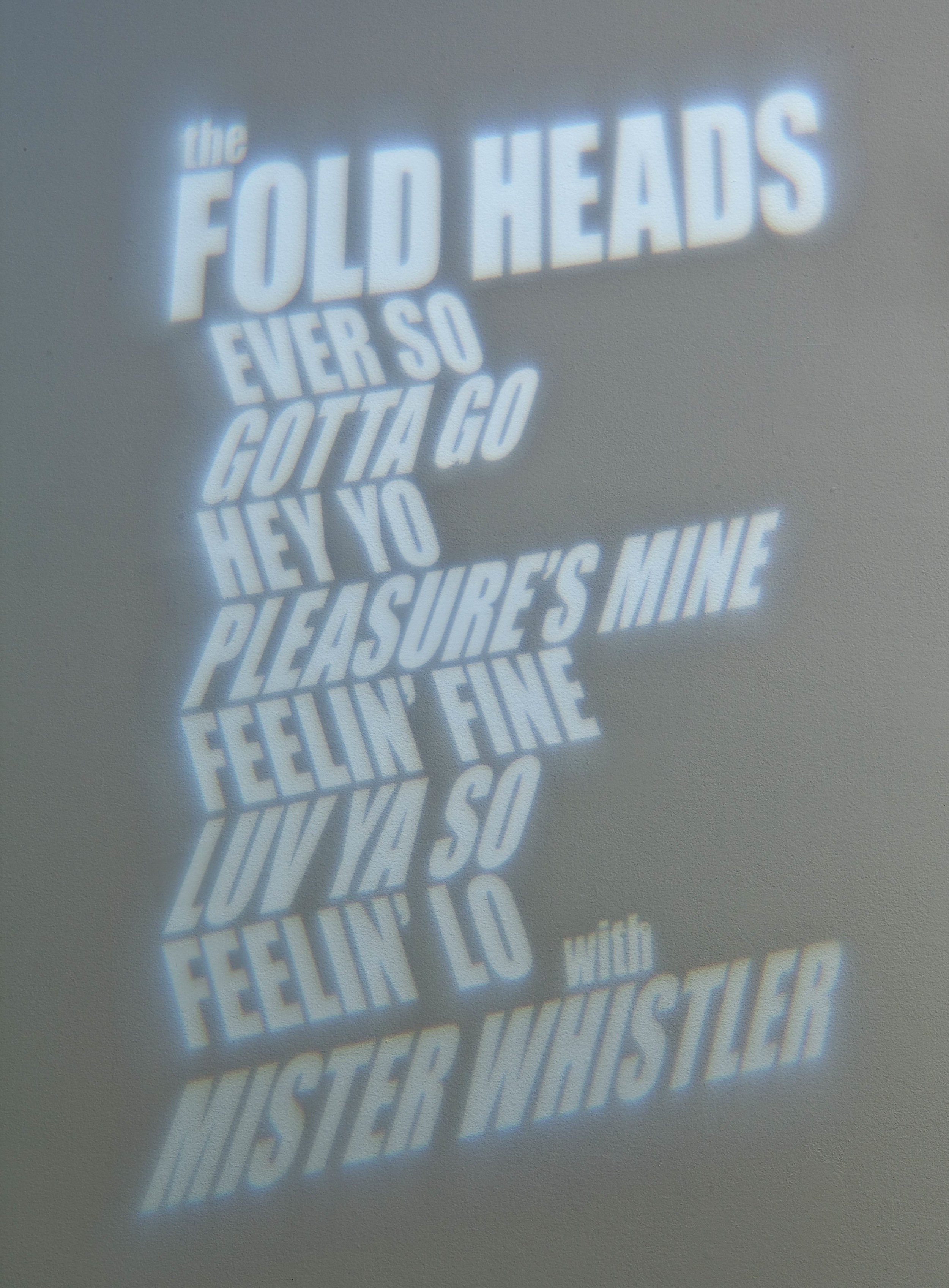 The Fold Heads (installation view)