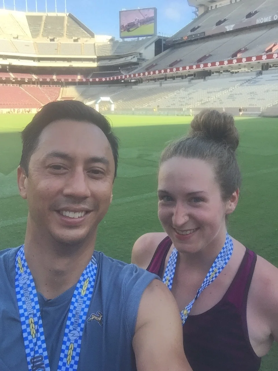 Sweaty but accomplished
