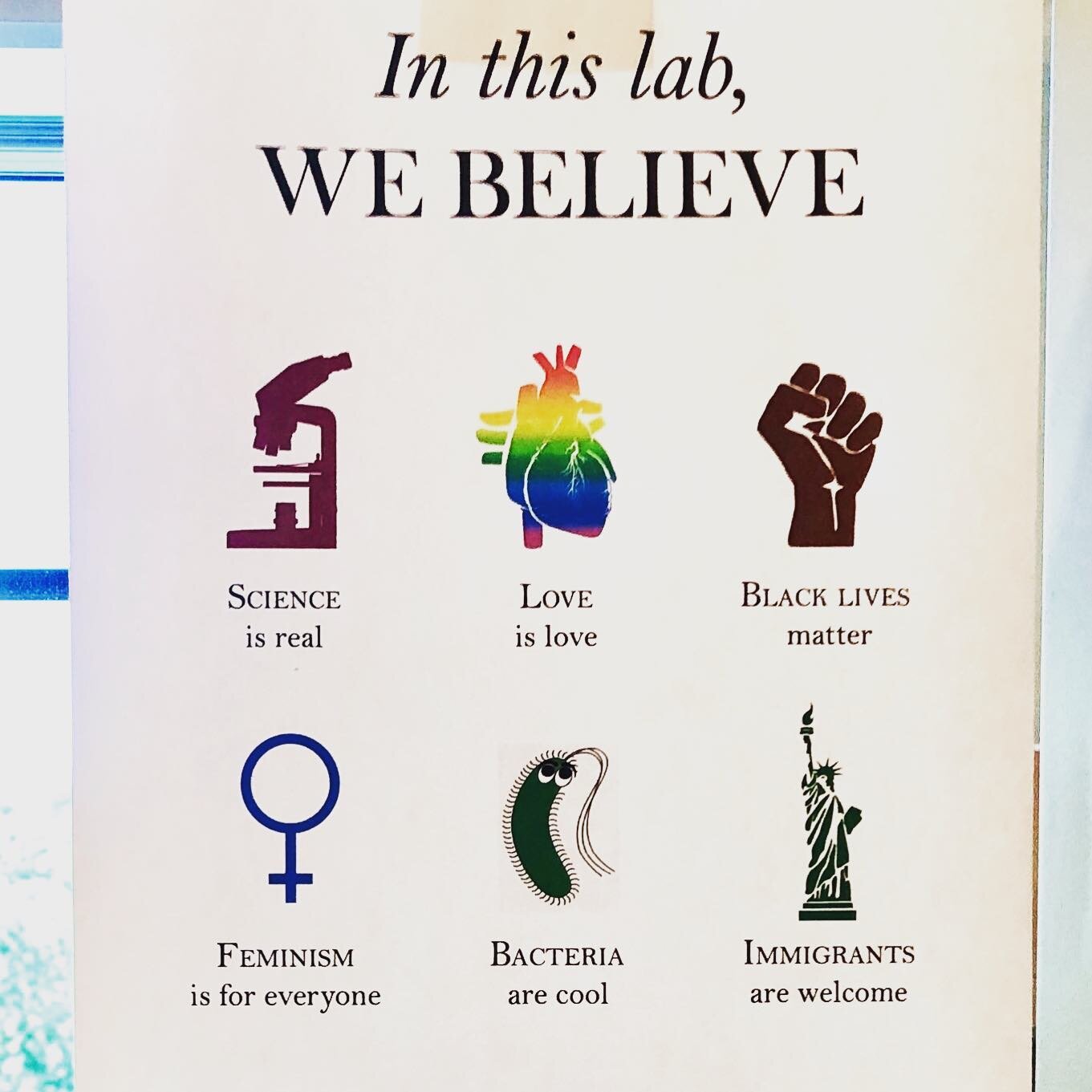 Loving our new sign. Check out https://sammykatta.com/diversity and print one for your lab too!