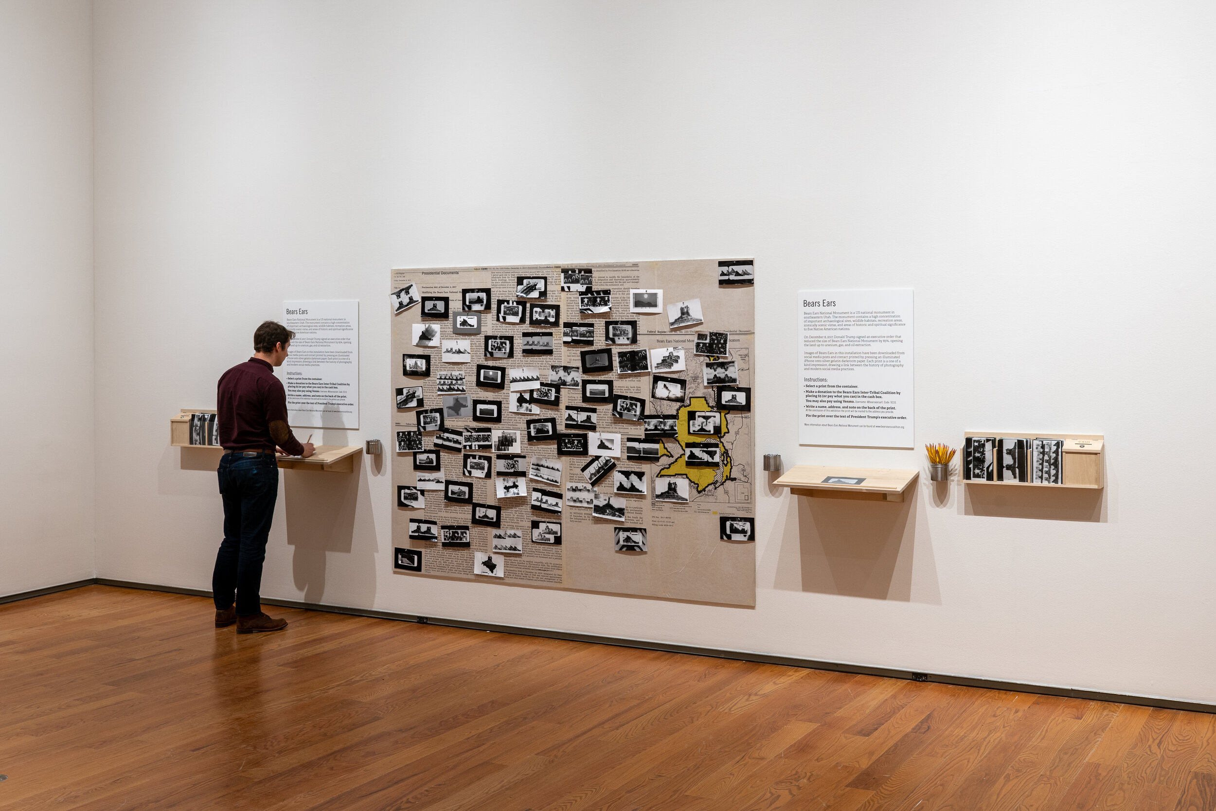 Installation view at the Davis Museum