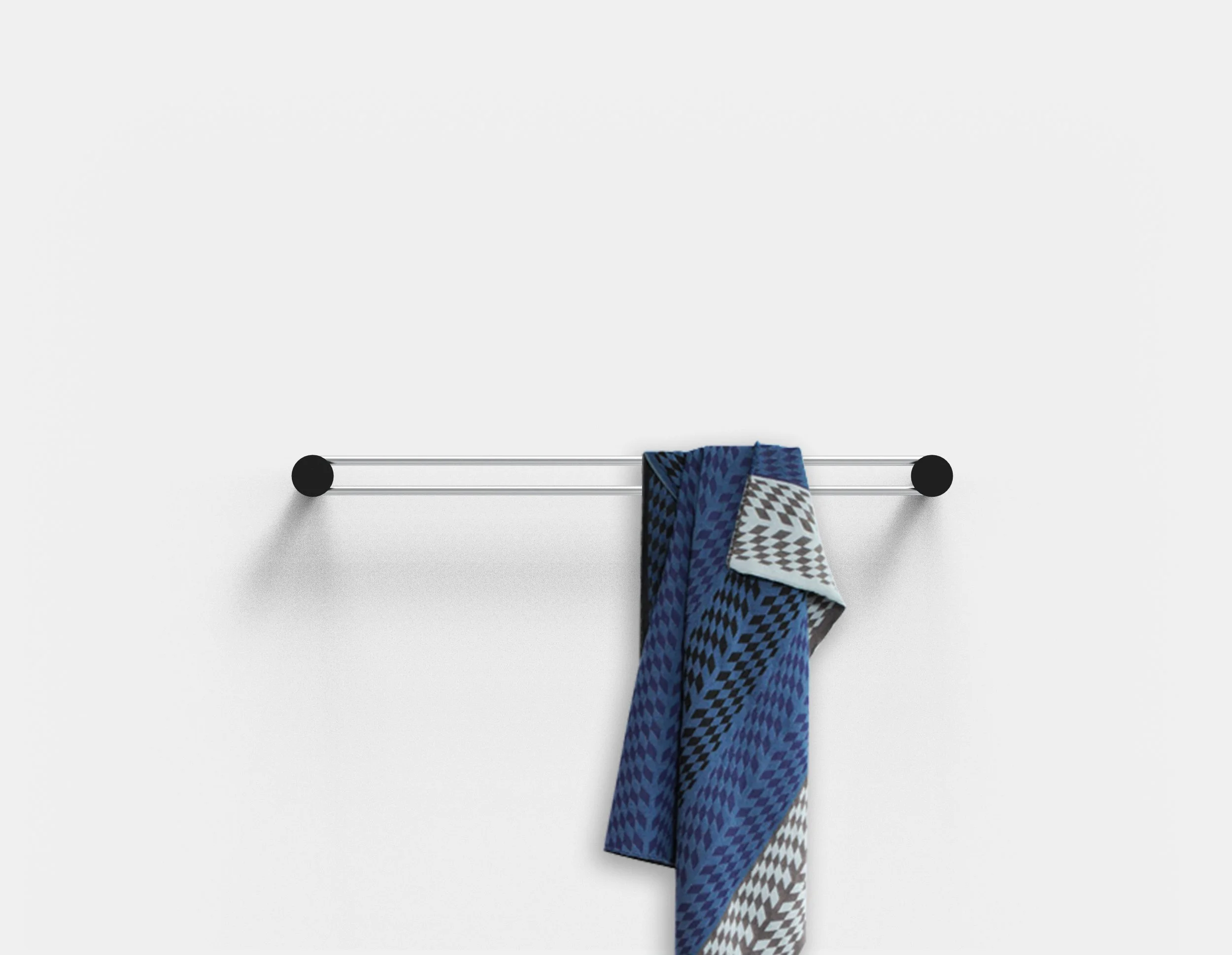 Minimal metal home accessory bathroom rail