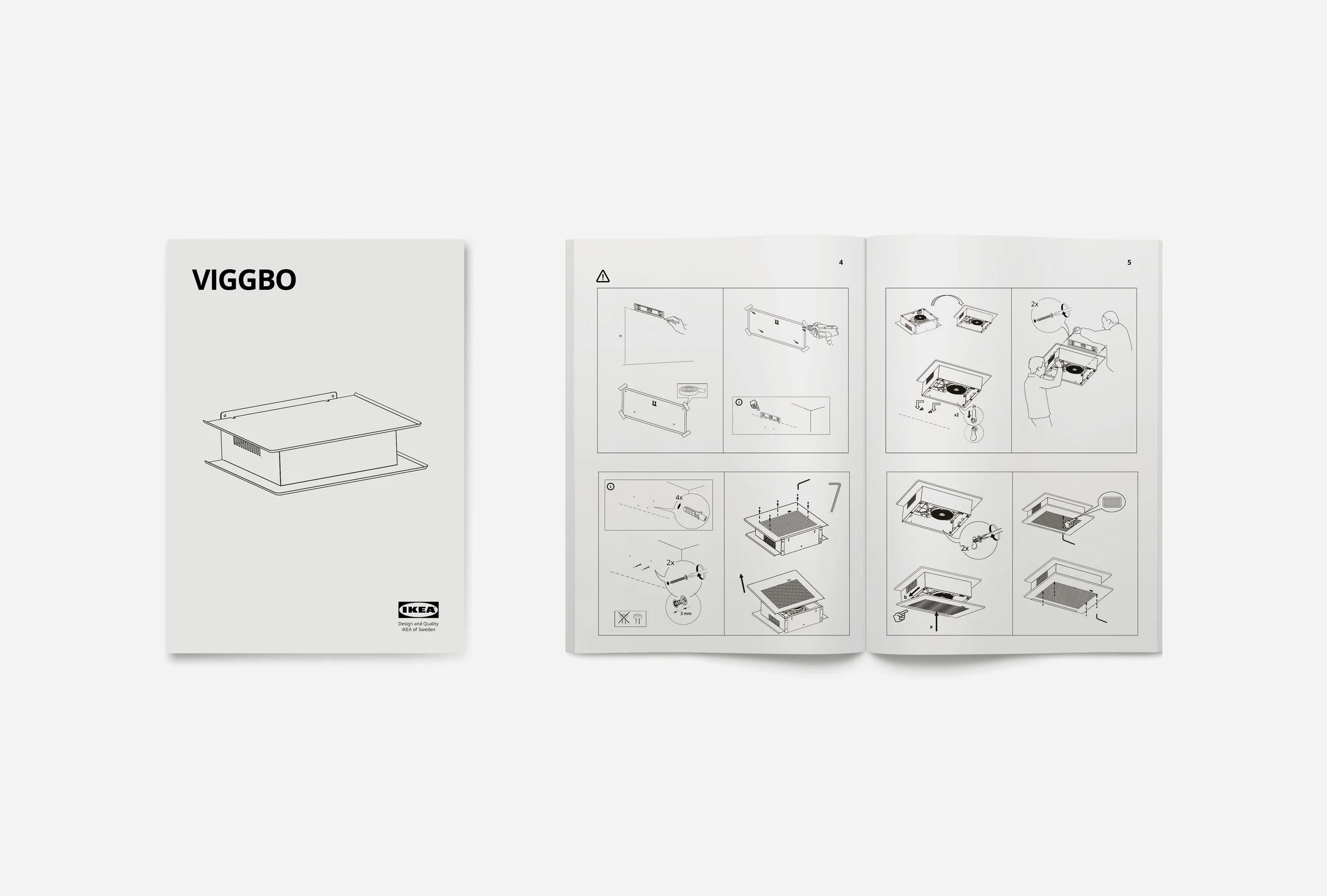 IKEA user manual graphic UI and UX design