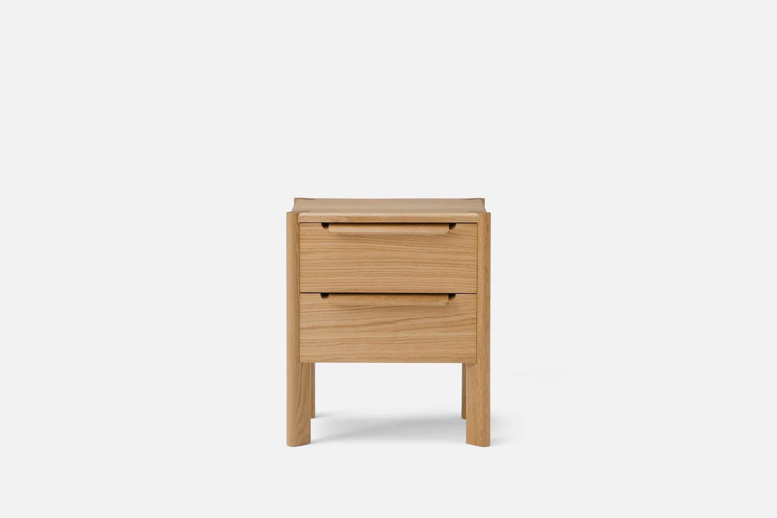 Emile Jones wood bedside furniture design