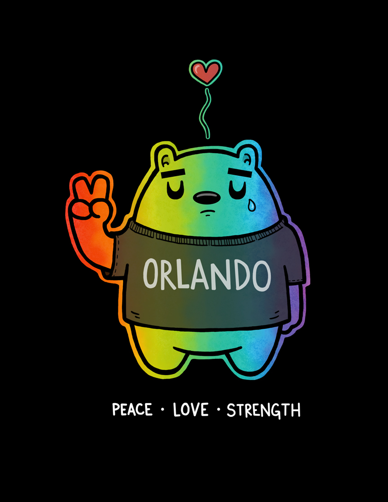 My heart and thoughts are with those in Orlando affected by such atrocious and senseless violence. It is disgusting that one man with a gun can inflict such pain and anguish on the lives of so many. Stay strong Orlando!