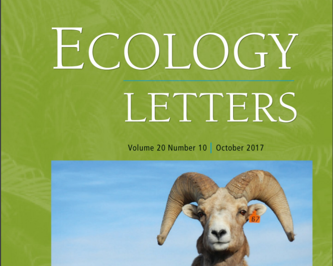 We made the cover of Ecology Letters!
