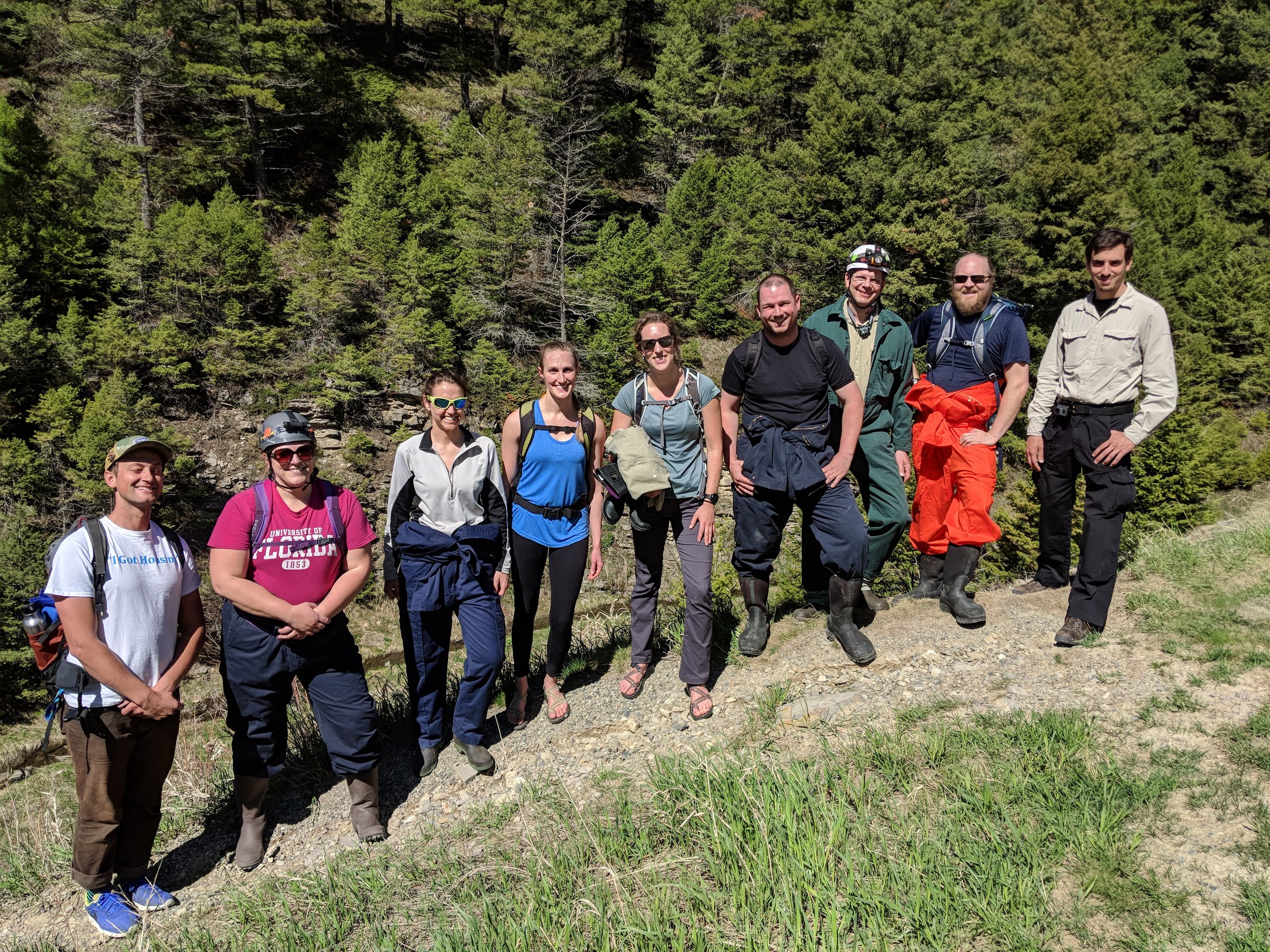 Teams retrieved batteries from Montana caves for white nose syndrome research.