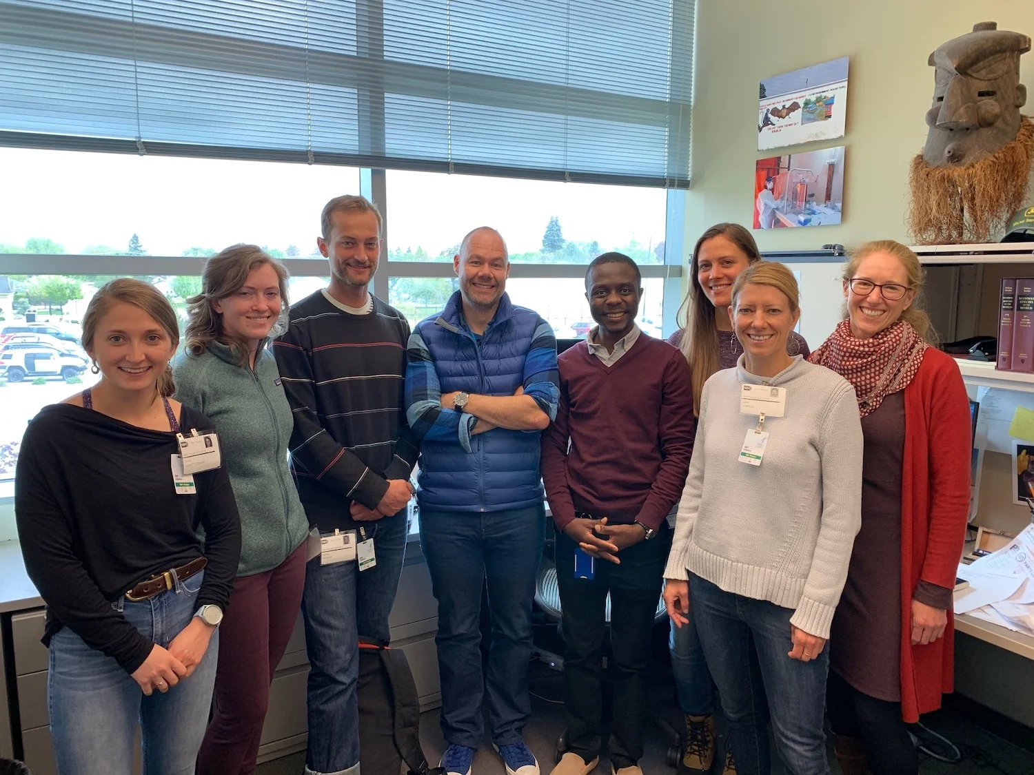 Plowright lab visits Rocky Mountain Laboratories 