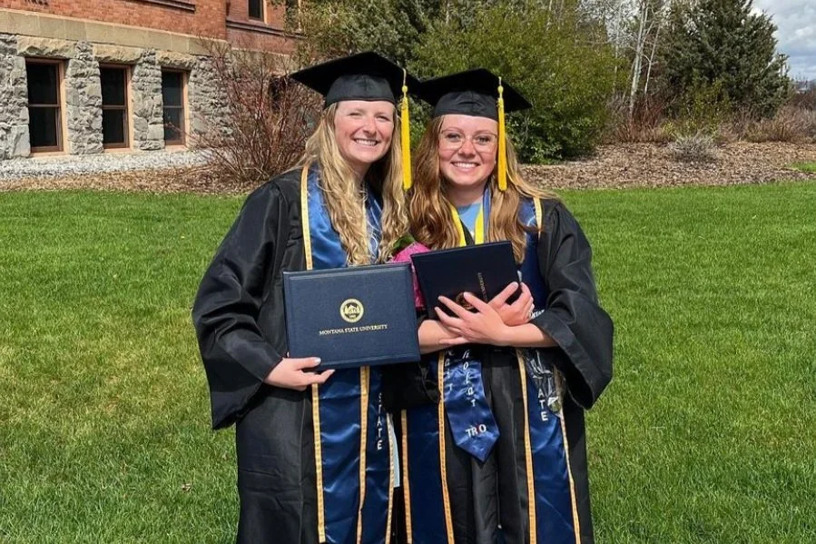 Amelia Graves and Brooklin Hunt graduate from MSU