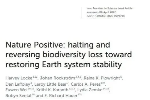 New Publication: Nature Positive in Frontiers in Science