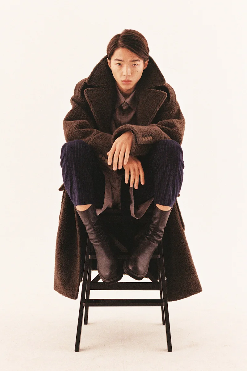 Coat: Ordinary People, Shirt: Ajo Studio, Pants: Ruhm, Boots: Vlades