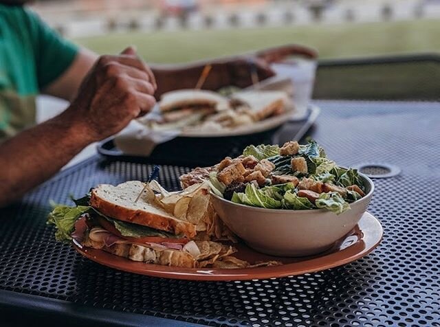 It&rsquo;s a great day to come eat lunch outside &mdash; we have outdoor dining in ALL of our locations 💛
.
.
.
(photo courtesy of @the.burkholder.adventures via google reviews. thanks guys!)