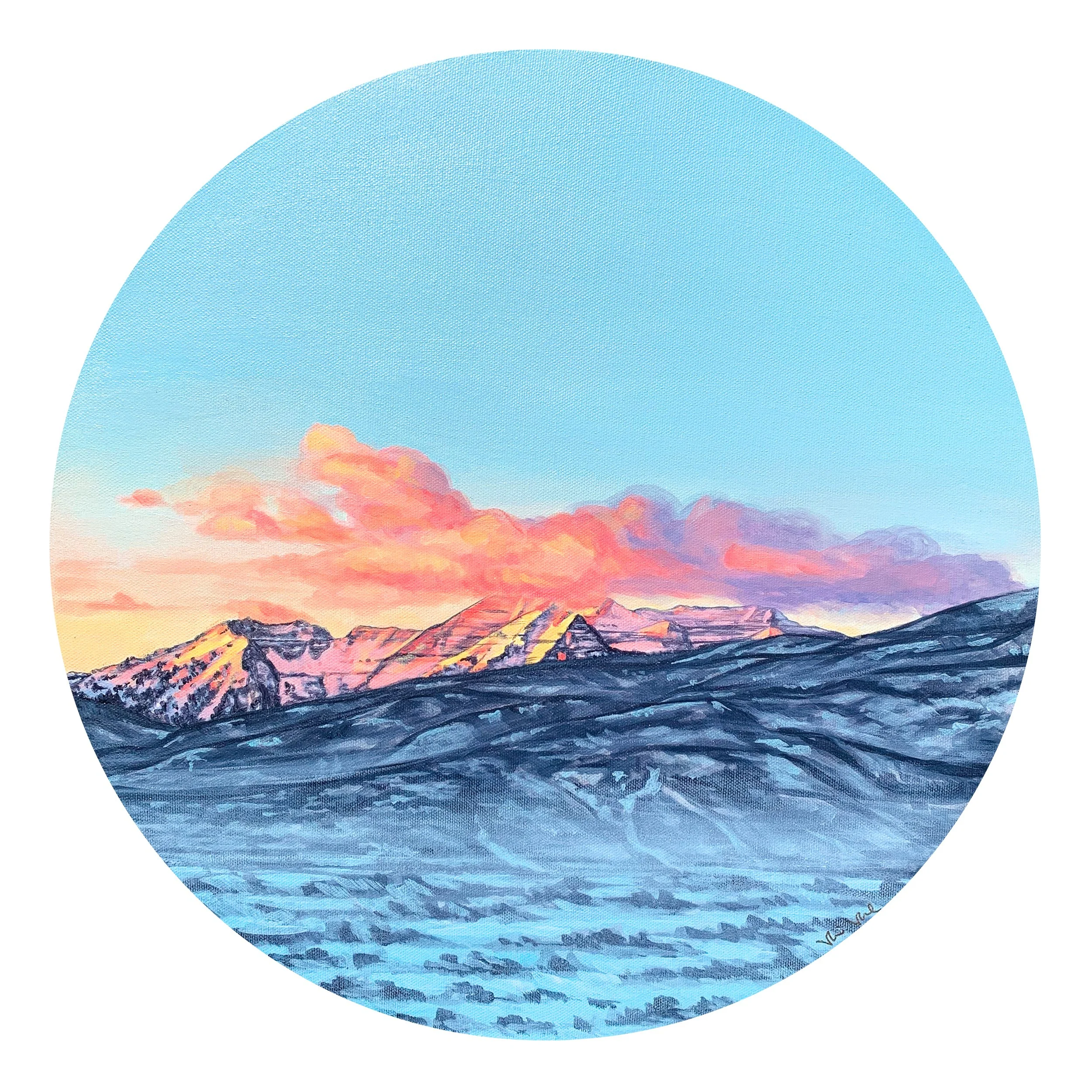 Timpanogos Alpenglow Print — Veronica Vale Art