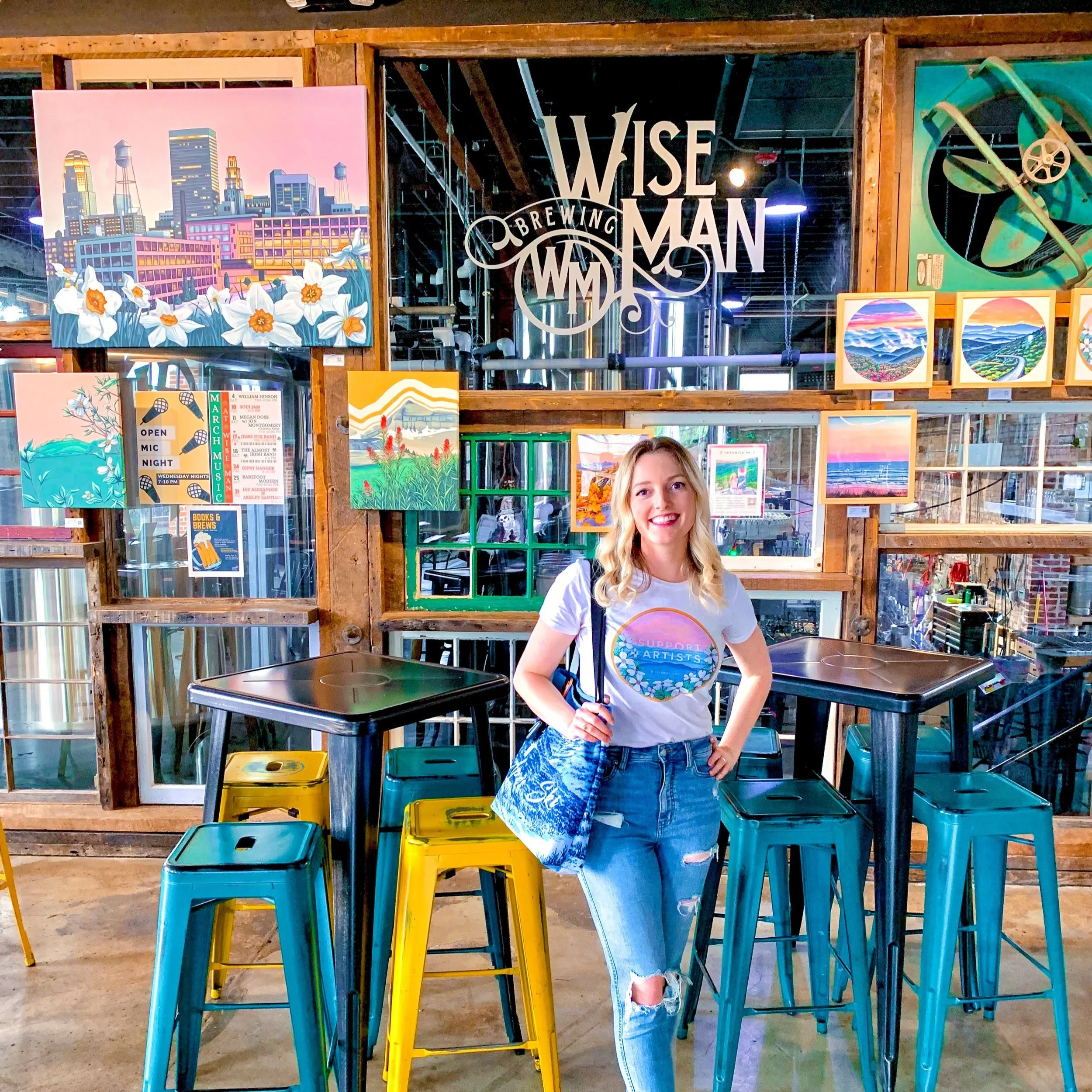 Wise Man Brewing Artist of the Month Exhibition | Winston Salem, NC