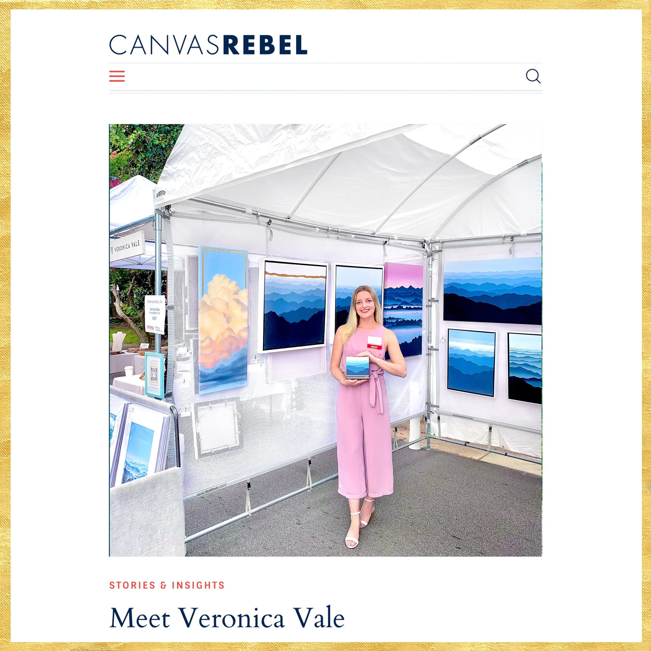 CanvasRebel Interview: Reconnecting with Veronica Vale