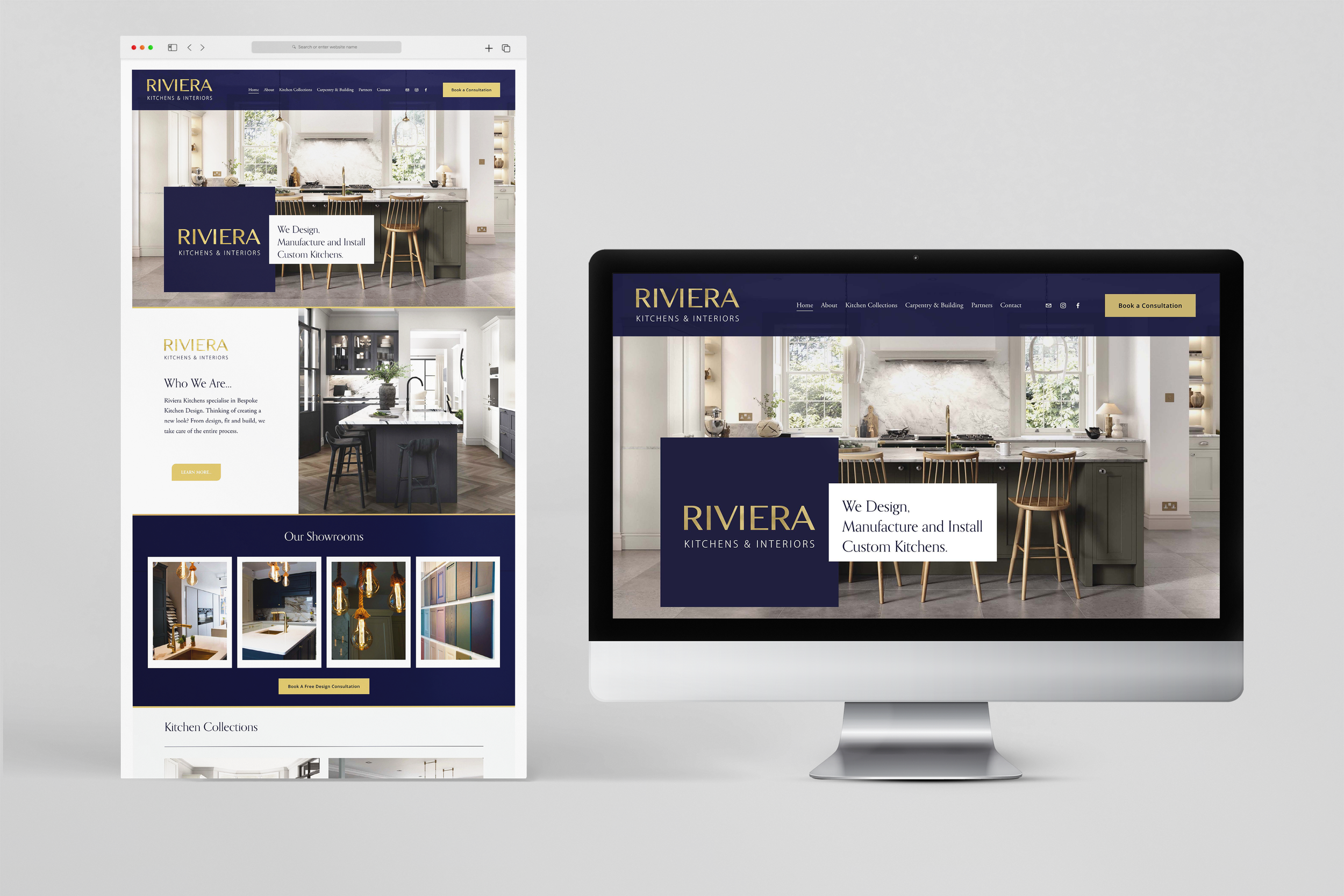 Riviera Website Showcase view