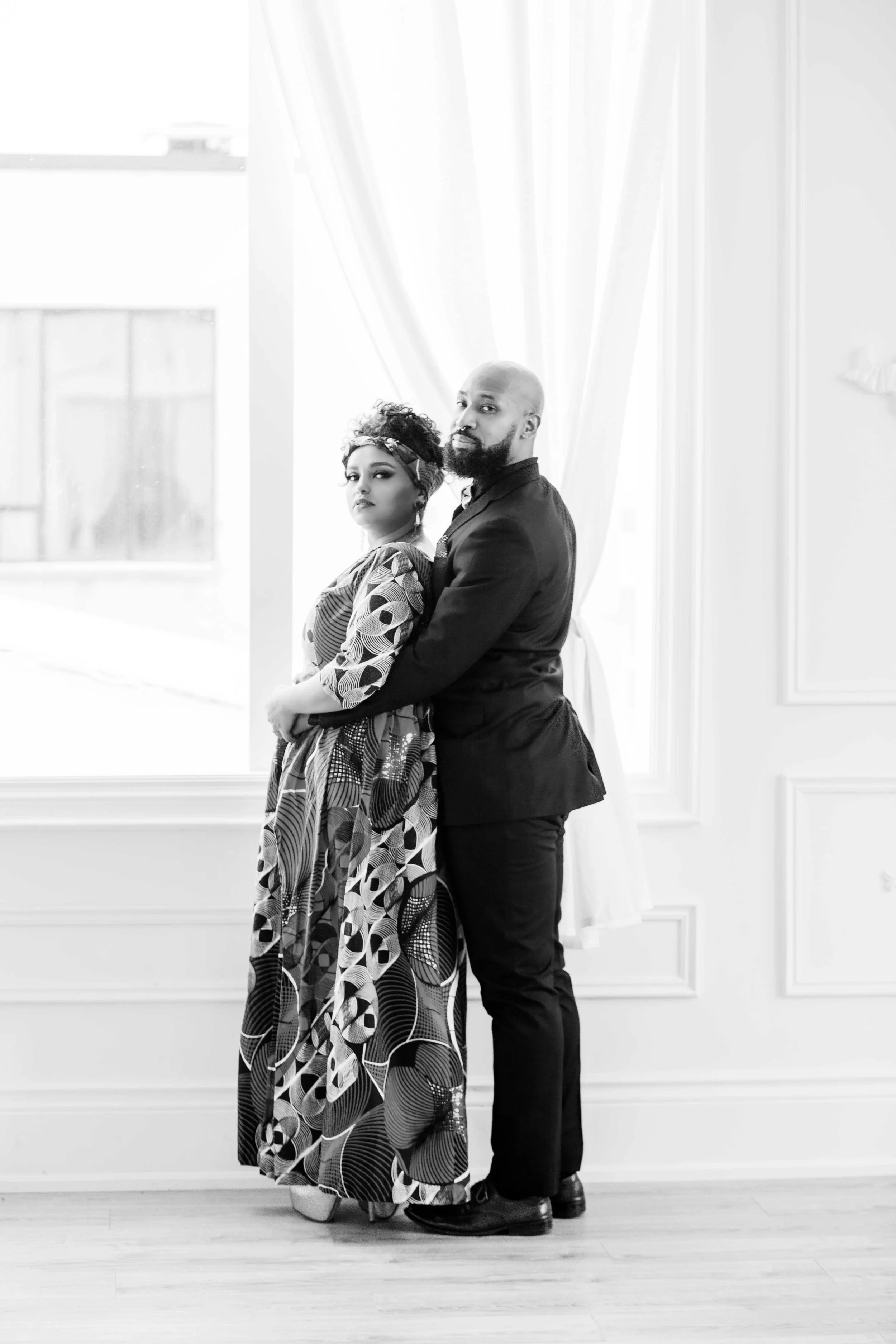 African Inspired Engagement Shoot Toronto Engagement Photographer Mint Room Studios Toronto Engagement Photography Indoors Karimah Gheddai Photography Portraits