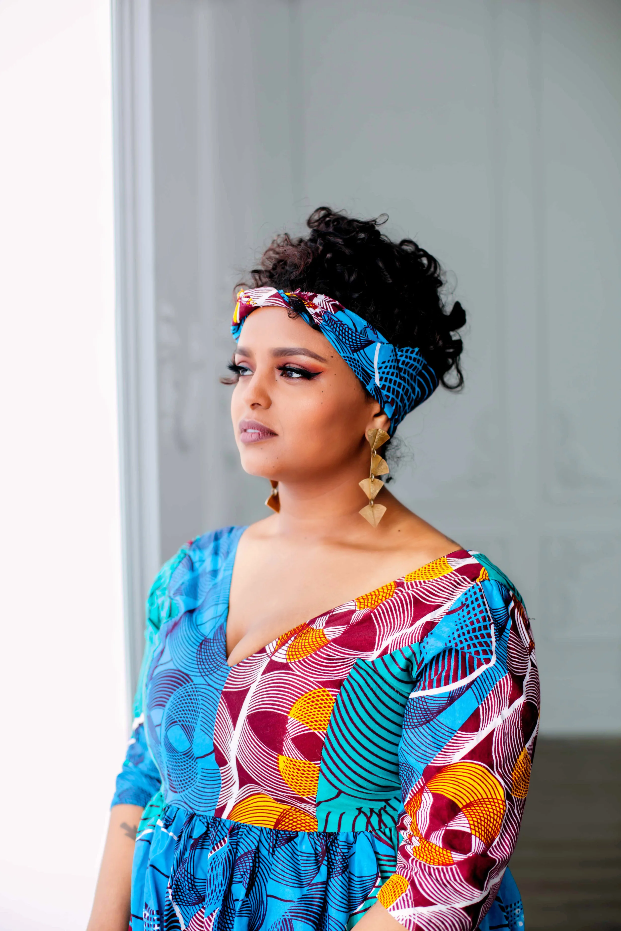 African Inspired Engagement Shoot Toronto Engagement Photographer Mint Room Studios Toronto Engagement Photography Indoors Karimah Gheddai Photography Portraits
