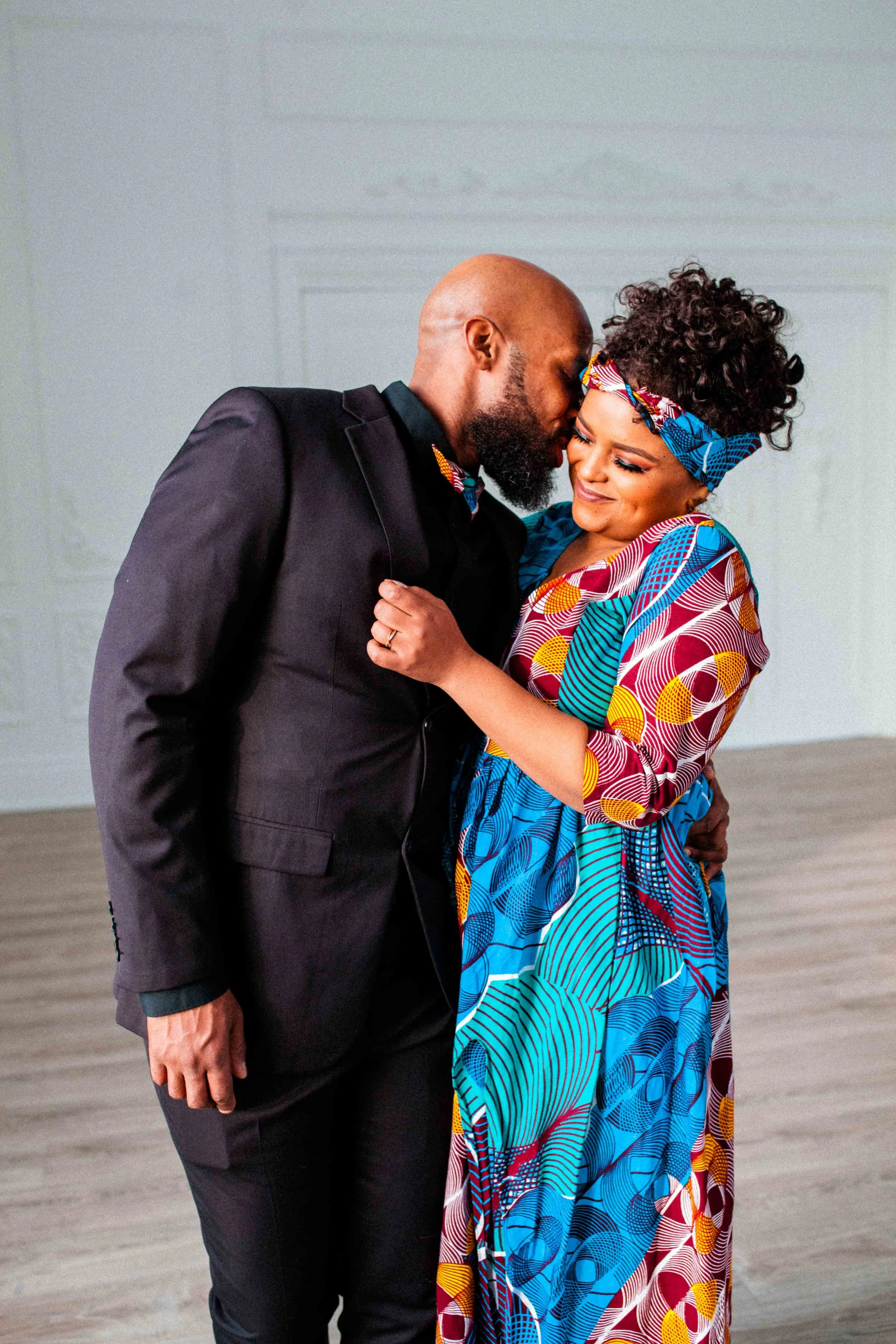 African Inspired Engagement Shoot Toronto Engagement Photographer Mint Room Studios Toronto Engagement Photography Indoors Karimah Gheddai Photography Portraits