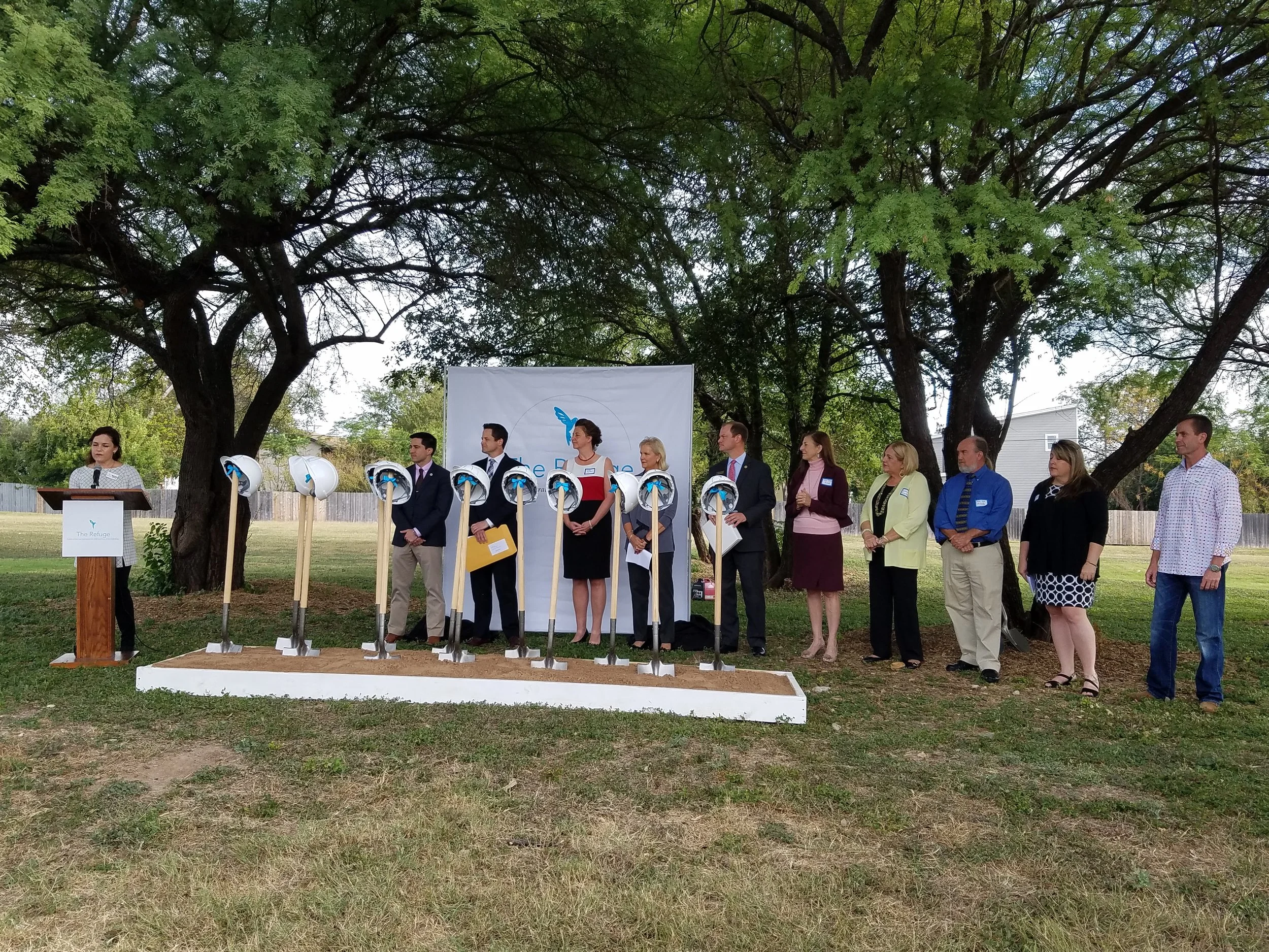 Ceremonial Groundbreaking for The Refuge Ranch, October 25, 2016
