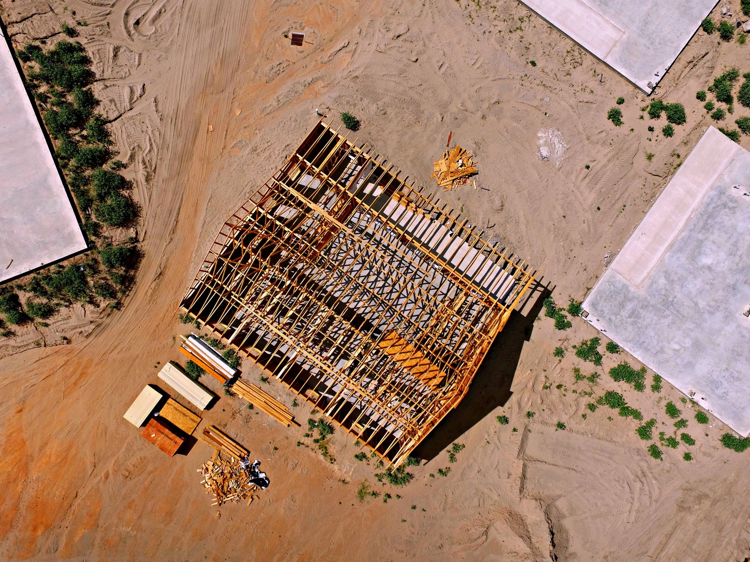 The Refuge Ranch - July 2017 More Slabs, Framing All of these photographs have been approved for public sharing. The embedded GPS coordinates have been removed for security purposes.