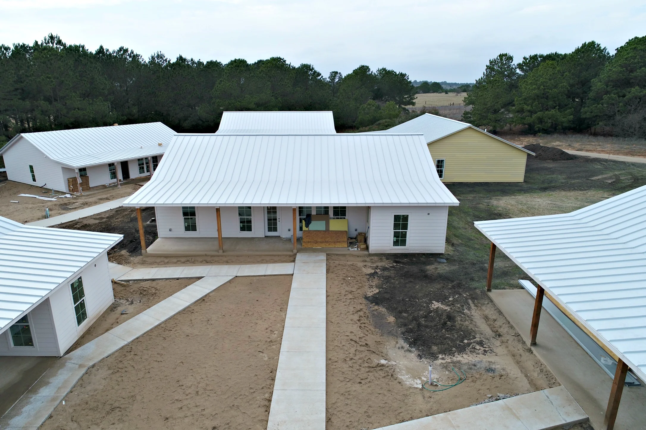 The Refuge Ranch - Construction, February 2018 - Still Photos from Drone All of these photographs have been approved for public sharing. The embedded GPS coordinates have been removed for security purposes.